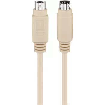 Wentronic Goobay PS/2 klaviatūros/pelės kabelis, Mini-DIN 6 kontaktų kištukas į kištuką, 5 m, pilkas (50557)