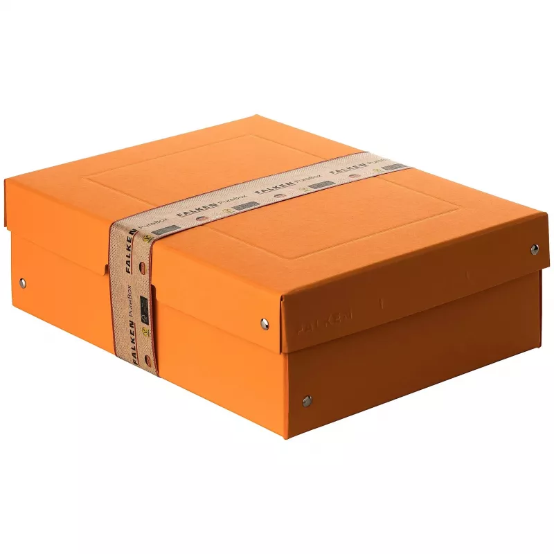 FALKEN PURE dokumentų dėžė 1250 lapų pastelinės oranžinės spalvos 24.0 x 32.0 x 10.0 cm