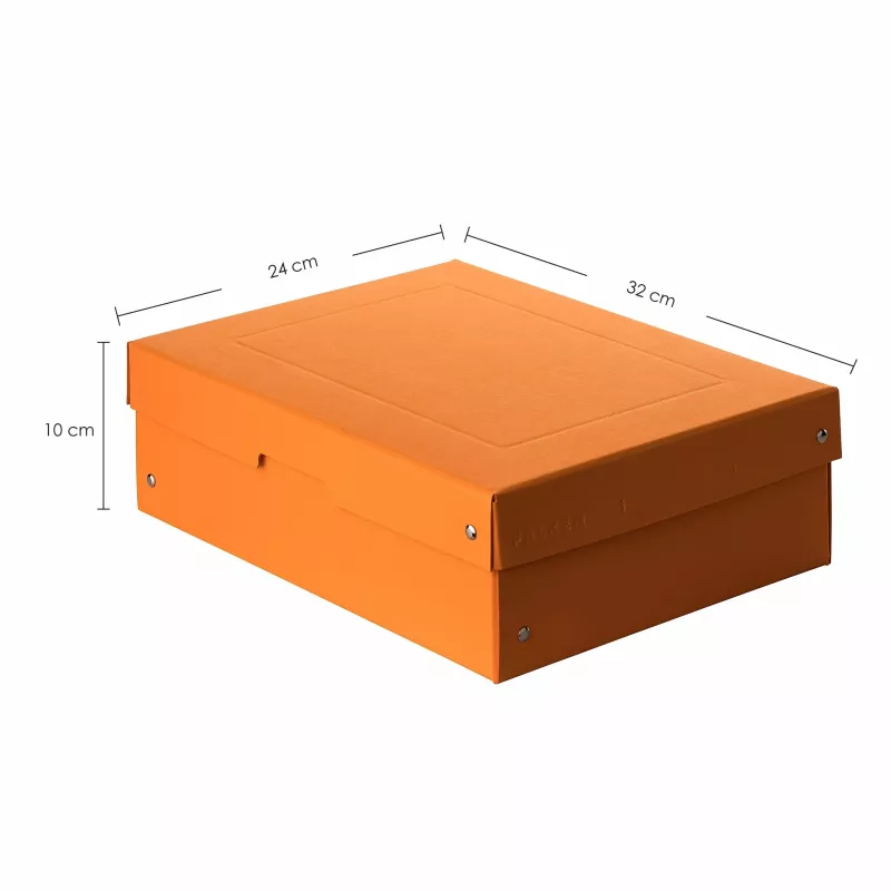 FALKEN PURE dokumentų dėžė 1250 lapų pastelinės oranžinės spalvos 24.0 x 32.0 x 10.0 cm