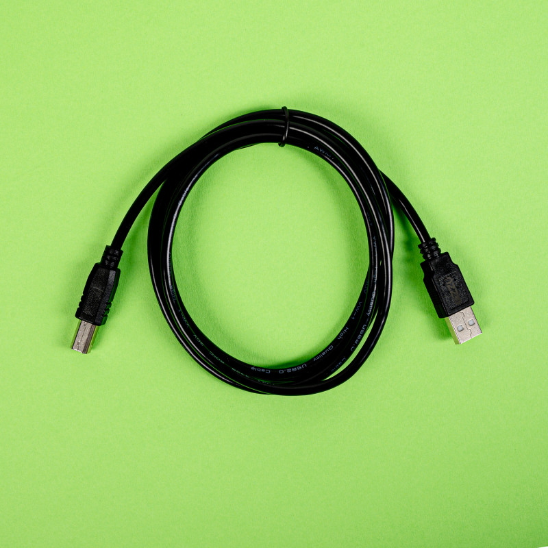 Gizzu USB 2.0 spausdintuvo kabelis USB-A į USB-B, 1,5 m, juodas (GCPU2AB15)