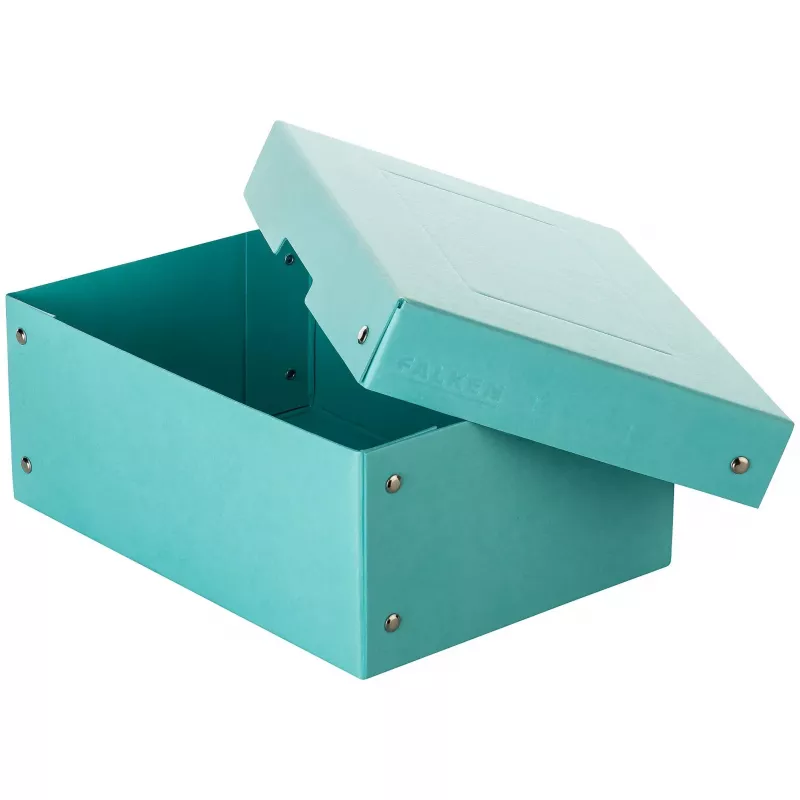 FALKEN PURE dokumentų dėžė 1250 lapų pastelinė mėlyna 18.0 x 25.0 x 10.0 cm
