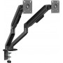 Secomp STANDARD dviejų monitorių laikiklis, mechaninė spyruoklė, 17–32 inch, maks. 2 × 10 kg, juodas (11.55.0001)