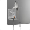 SHARGE Pixel 140 GaN įkroviklis, 140W, 3x USB-C, taškinės matricos ekranas - baltas