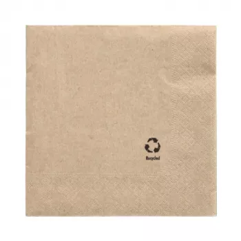 PAPSTAR popierinės servetėlės, 330 x 330 mm, 3 sluoksnių, natūralios spalvos, 1/4 lankstymo, perdirbto popieriaus, spalvotos