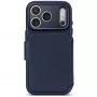 Decoded Leather Detachable Wallet odinis dėklas, skirtas iPhone 18 Pro / 17 Pro, MagSafe, Midnight