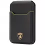 AUDI Lamborghini D1 originalios odos magnetinė MagSafe piniginė su telefono stovu, žalia