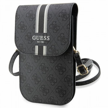 Guess 4G Stripe telefono rankinė, juoda