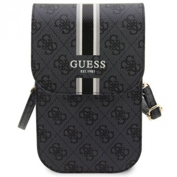 Guess 4G Stripe telefono rankinė, juoda