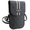 Guess 4G Stripe telefono rankinė, juoda