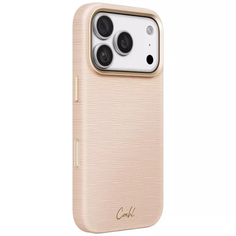 UNIQ Coehl Mirelle dėklas, skirtas iPhone 18 Pro / 17 Pro, magnetiniam įkrovimui, rožinis