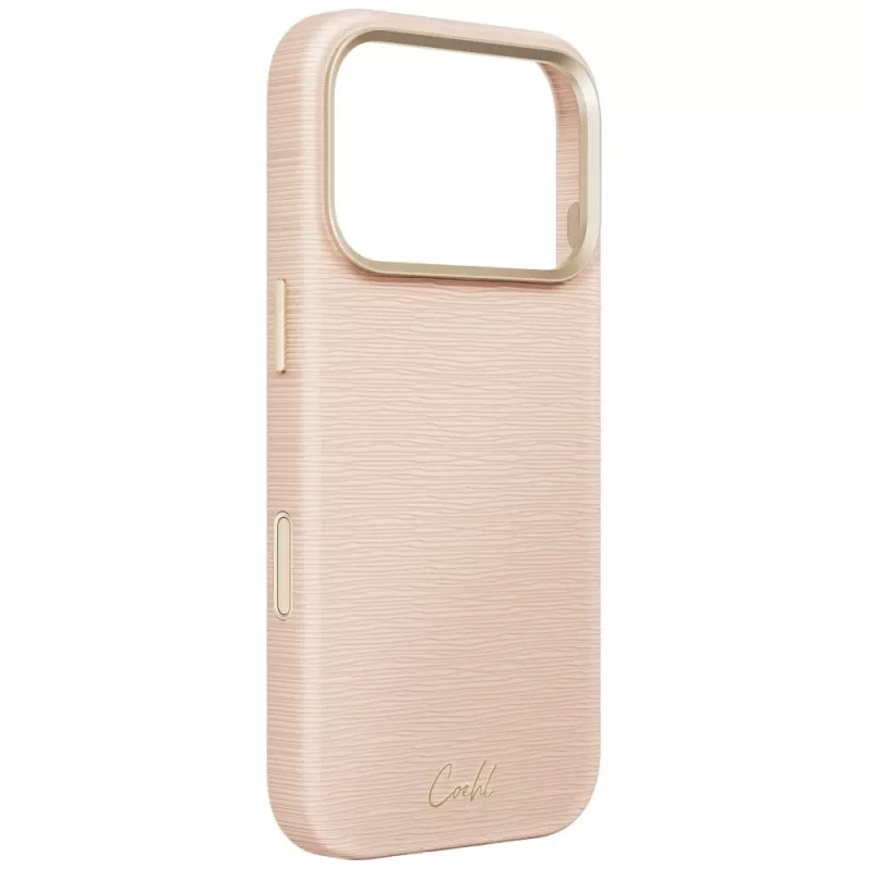 UNIQ Coehl Mirelle dėklas, skirtas iPhone 18 Pro / 17 Pro, magnetiniam įkrovimui, rožinis