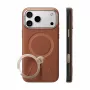 TORRAS Ostand Q3 VegSkin dėklas iPhone 18 Pro Max / 17 Pro Max, suderinamas su MagSafe, rudas