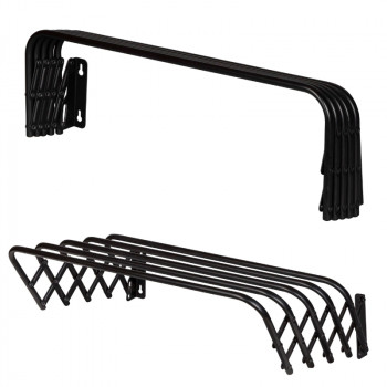 Sauber sieninis drabužių džiovinimo stovas, 3 m / 60 cm, juodas