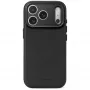 Decoded Leather Backcover – odinis dėklas iPhone 18 Pro Max / 17 Pro Max su MagSafe (juodas)
