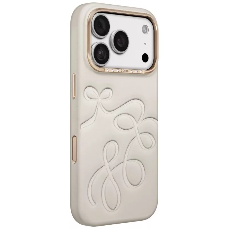 Dėklas UNIQ Coehl Cloude, skirtas iPhone 18 Pro/17 Pro, su magnetiniu įkrovimu, smėlio spalvos
