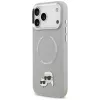 Dėklas Karl Lagerfeld Karl & Choupette Pins MagSafe, skirtas iPhone 17 Pro, pilkas