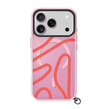 LAUT Keyko Pop dėklas iPhone 17 Pro Max, Rosy Wave