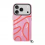 LAUT Keyko Pop dėklas iPhone 17 Pro Max, Rosy Wave
