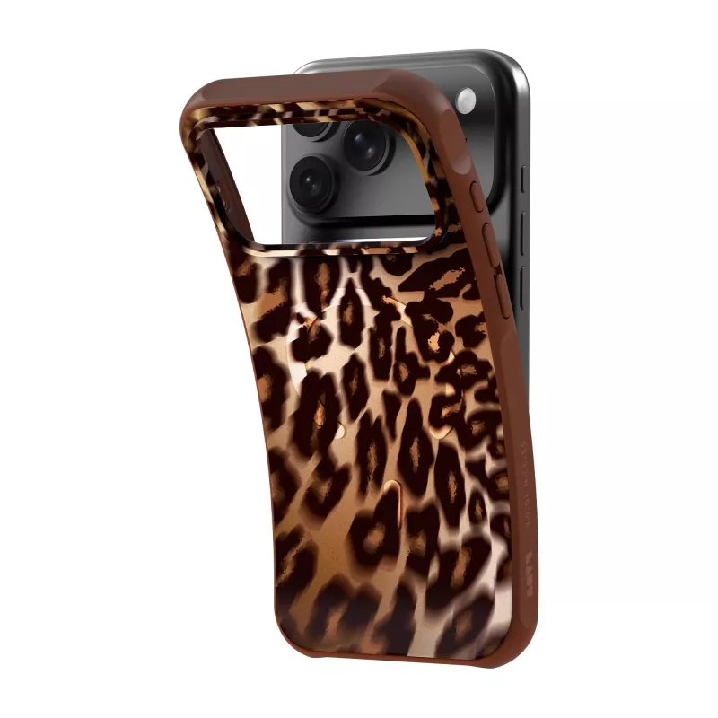 Laut Huex Wave dėklas, skirtas iPhone 18 Pro Max / 17 Pro Max, MagSafe, Mocha Leopard