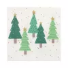 PAPSTAR “Winter Trees” kalėdinės servetėlės 330 x 330 mm, spausdintos, 1/4 lankstymo, 3 sluoksnių