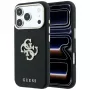 Guess Smooth & Big Strass Logo dėklas iPhone 18 Pro Max / 17 Pro Max, juodas