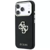 Guess Smooth & Big Strass Logo dėklas iPhone 18 Pro Max / 17 Pro Max, juodas