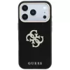 Guess Smooth & Big Strass Logo dėklas iPhone 18 Pro Max / 17 Pro Max, juodas