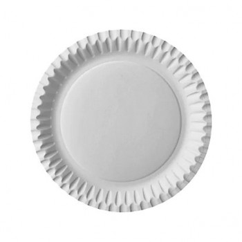 STARPAK popierinė lėkštė 23 cm balta