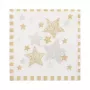 PAPSTAR Stardust servetėlės, baltos, auksinės, 3 sluoksnių, 33.0 x 33.3 cm, 100 vnt.