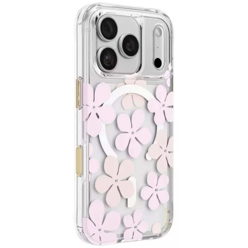 UNIQ Coehl Mila dėklas iPhone 18 Pro / 17 Pro, magnetinis įkrovimas, rožinis