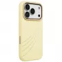 UNIQ Coehl Serina dėklas iPhone 18 Pro / 17 Pro, magnetinis įkrovimas, geltonas