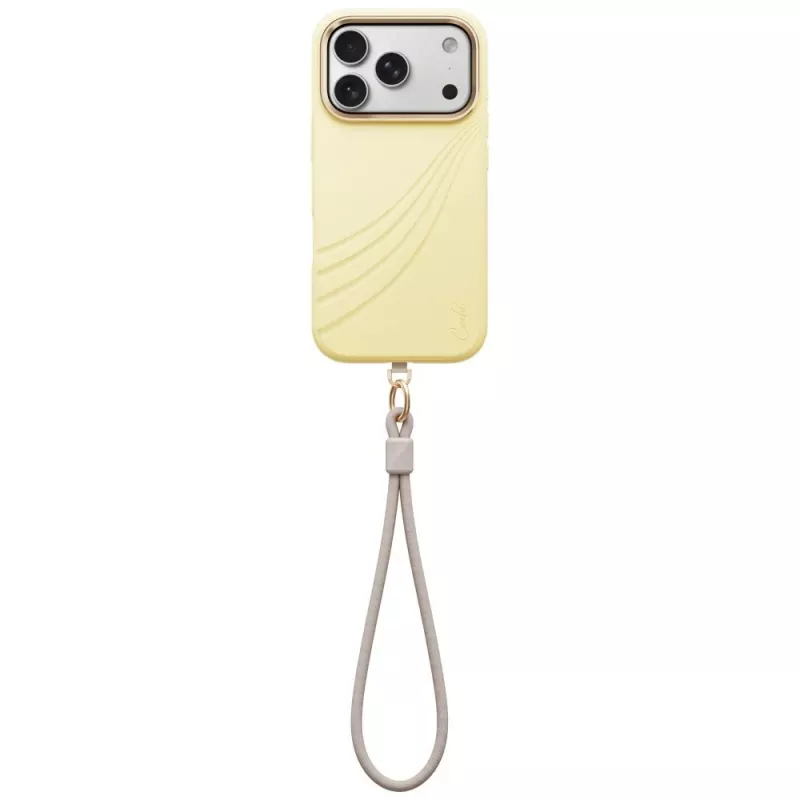 UNIQ Coehl Serina dėklas iPhone 18 Pro / 17 Pro, magnetinis įkrovimas, geltonas