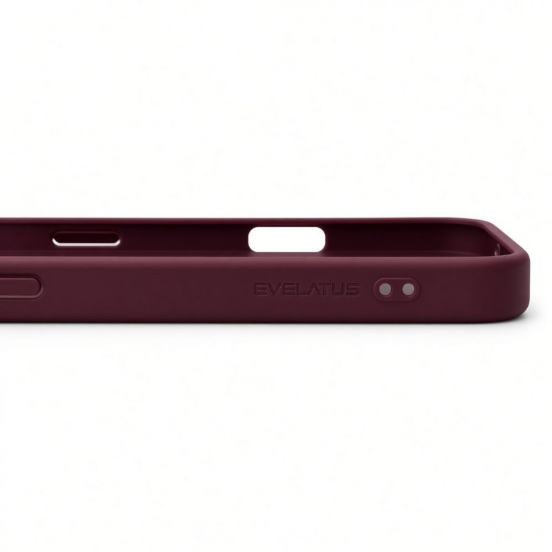 Evelatus Shield dėklas su MagSafe ir stovu, skirtas Apple iPhone 18 Pro Max, matinis žiedas, bordinė spalva