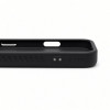 Evelatus gumuotu paviršiumi MagSafe dėklas su stovu, skirtas Apple iPhone 18 Pro Max, juodas