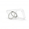 Evelatus Hybrid MagSafe dėklas su 360 metaliniu stovu, skirtas Apple iPhone 18 Pro Max, PC+TPU, permatomas