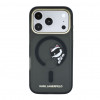 Karl Lagerfeld HC MagSafe IML Peekaboo Print & Metal Frame dėklas, skirtas Apple iPhone 18 Pro Max, juodas