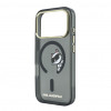 Karl Lagerfeld HC MagSafe IML Peekaboo Print & Metal Frame dėklas, skirtas Apple iPhone 18 Pro Max, juodas