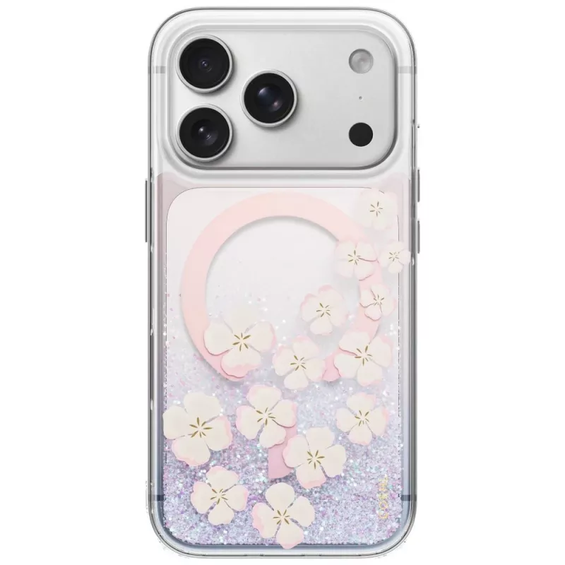 UNIQ Coehl Isla dėklas iPhone 18 Pro / 17 Pro su magnetiniu įkrovimu, rožinis
