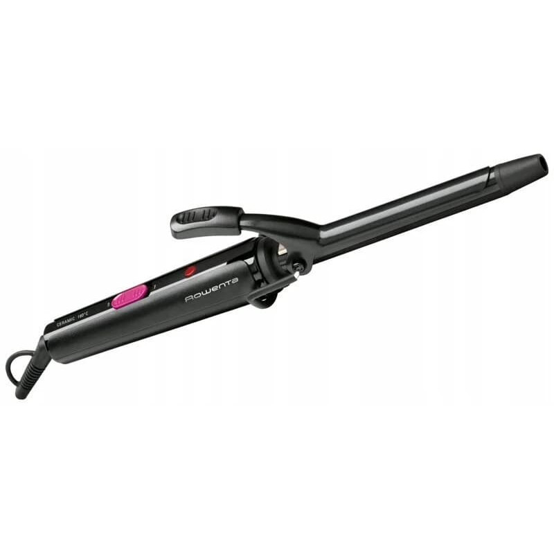 Rowenta CF2133 keraminės plaukų garbanojimo žnyplės 16 mm, juodos