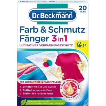 Dr. Beckmann spalvų ir nešvarumų gaudyklės lakšteliai, 20 vnt.
