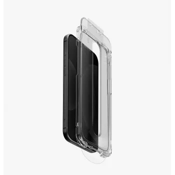 Grūdintas stiklas UNIQ Optix SwiftFitVivid DX2 su aplikatoriumi, skirtas iPhone 18 Pro Max