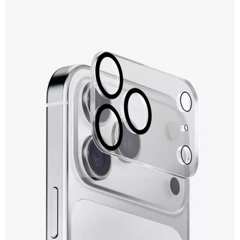 UNIQ Optix Clearshield Frameguard fotoaparato objektyvo apsauginis stiklas iPhone 18 Pro Max, skaidrus, su aplikatoriumi