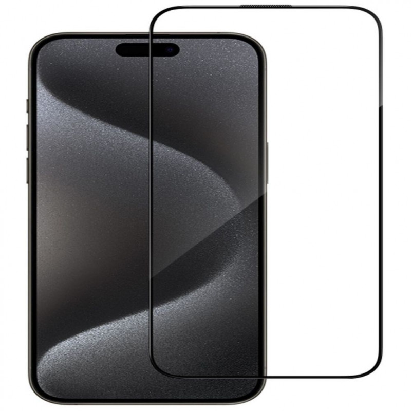 Connect 2.5D Full Cover antistatinis apsauginis ekrano stiklas Apple iPhone 16 Pro