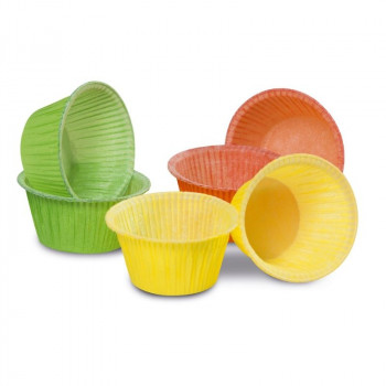 Guardini Easy Bake popierinės keksiukų formelės, 6 vnt., spalvotos, Ø 5 x 4 cm