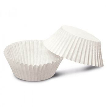 Guardini Easy Bake Bio popierinės kepinių formelės, Ø 4,5 x 2,3 cm, baltos, 100 vnt.
