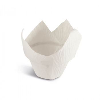 Guardini popierinės kepimo formelės oro gruzdintuvui, 12 vnt., baltos, Ø8,5x8 cm