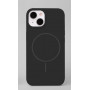 iLike Apple iPhone 15 Soft Touch silikoninis dėklas su magnetu, juodas