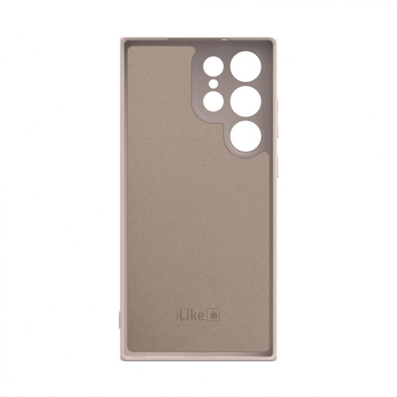 iLike Nano Silicone dėklas, skirtas Samsung Galaxy S23 Ultra, smėlio spalvos