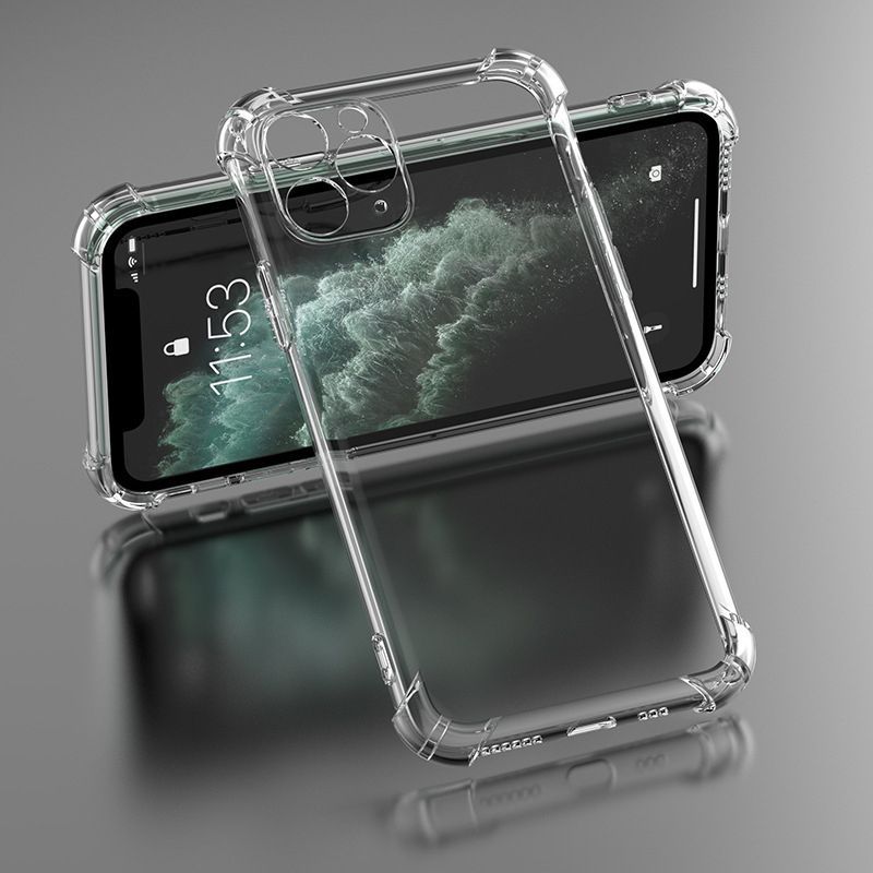 iLike Anti Shock 1,5 mm dėklas, skirtas iPhone 17 Pro / iPhone 18 Pro 6.3 inch, permatomas, su didele kameros anga