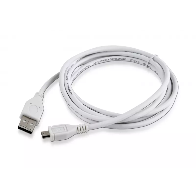 Gembird CCP-mUSB2-AMBM-6-W USB 2.0 A į Micro-USB B kabelis, 1,8 m, baltas